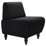 Фотография товара Кресло Лотик велюр, черный от компании ChiedoCover.