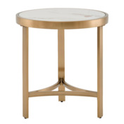 Фотография товара Журнальный столик Адриана 50*50 см светлая керамика от компании ChiedoCover.