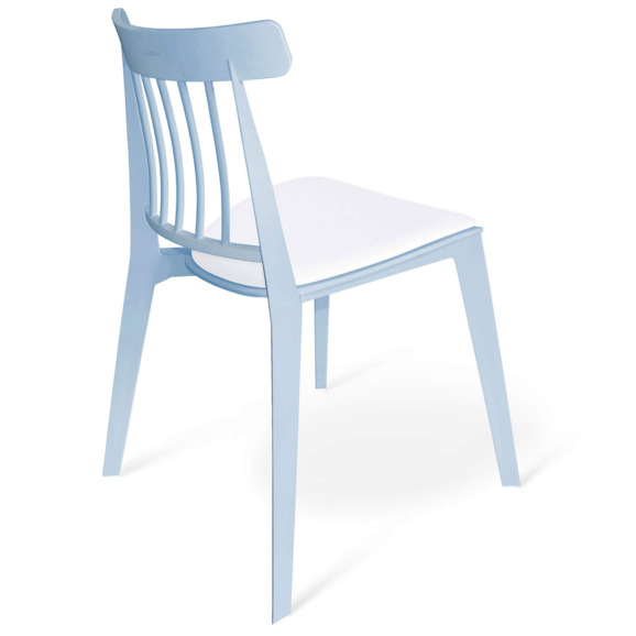 Стул Кавалла голубой, белый - фото 2