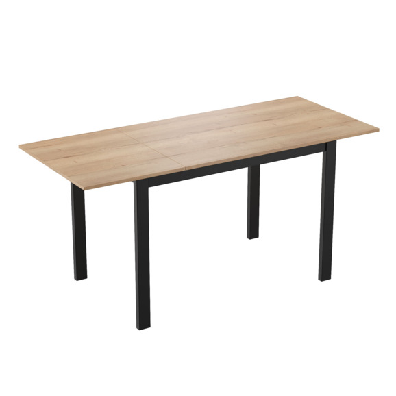 Стол Тион-4, дуб натуральный, черный - фото 2