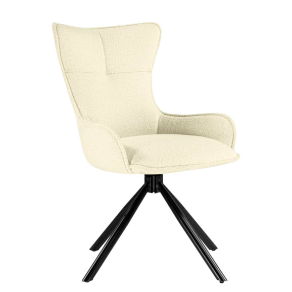 Стул на металлокаркасе Chicago cream / black Стул на металлокаркасе Chicago cream / black - фото 4