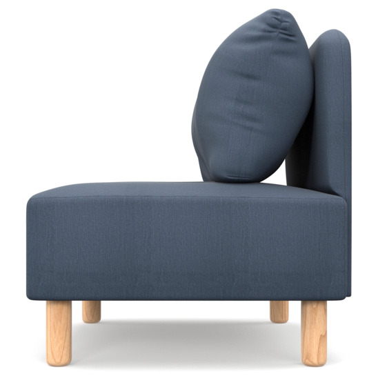 Кресло Десвилль, серо-синее - фото 3