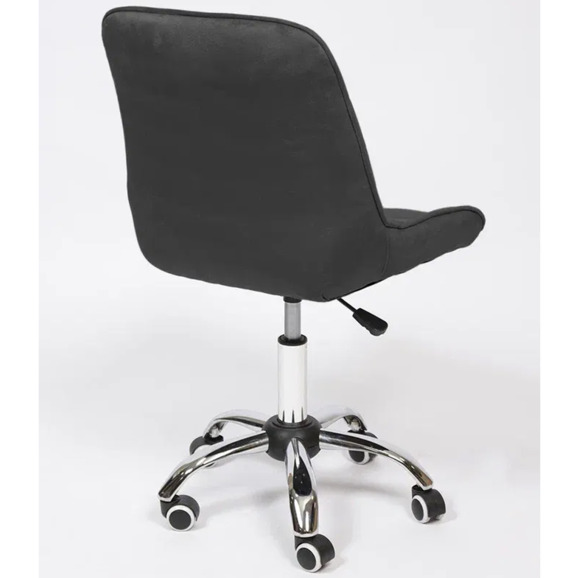 Стул Мускус, хром, темно-серый, велюр - фото 4