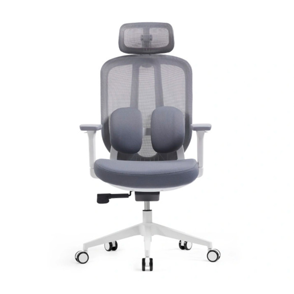 Офисное поворотное кресло Sparx fx-18 pillow white, серый - фото 5