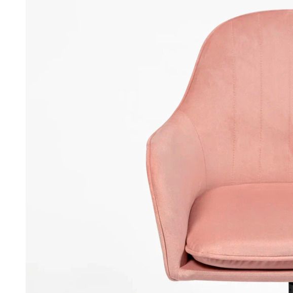 Кресло Сета, пятилучие, розовый, черный, велюр - фото 6