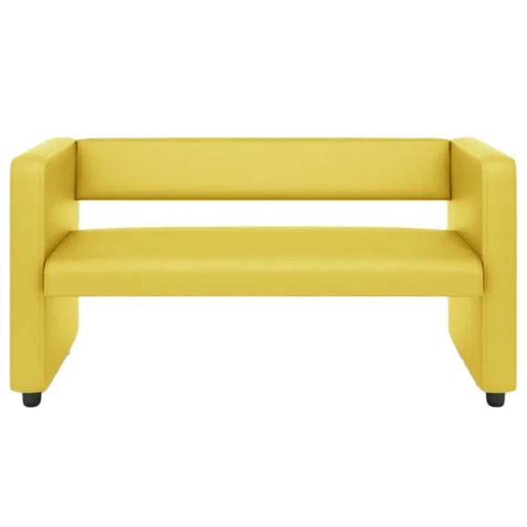 Диван Тепал, экокожа, желтый - фото 2