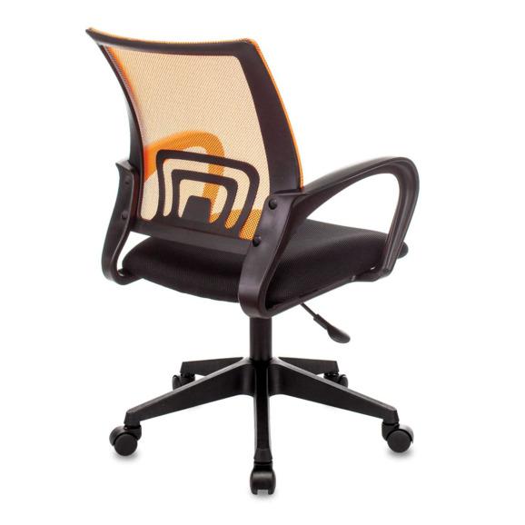 Кресло офисное TopChairs ST-Basic сетка/ткань оранжевый - фото 4