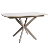 Настоящее фото товара Обеденный стол Decorum раздвижной, латте, капучино, произведённого компанией ChiedoCover