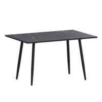 Настоящее фото товара Стол нераздвижной Бетти 1200, даркстоун, черный муар, произведённого компанией ChiedoCover