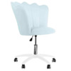 Стул поворотный Aeon, голубой, белый