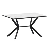 Настоящее фото товара Стол нераздвижной Сири 1200 Р20, азул, черный муар, произведённого компанией ChiedoCover