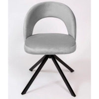 Фотография товара Стул Пиннате, пирамида, поворотный, серый, черный, велюр от компании ChiedoCover.