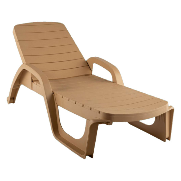Лежак Meadow, пластик, бежевый - фото 1