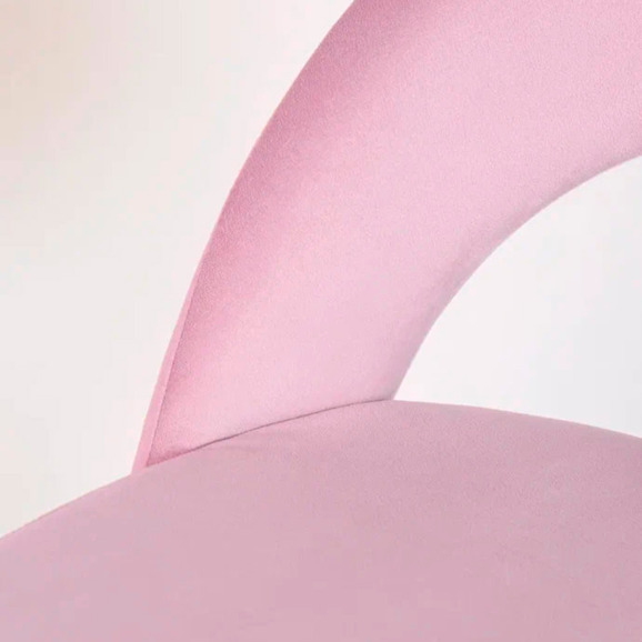 Стул Пиннате, барный, сиреневый, черный, велюр - фото 8