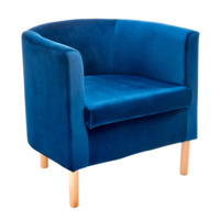 Фотография Кресло для отдыха Nest, синий, натуральный от производителя ChiedoCover, картинка продукции, реальное фото товара Настоящее фото товара Кресло для отдыха Nest, синий, натуральный, произведённого компанией ChiedoCover