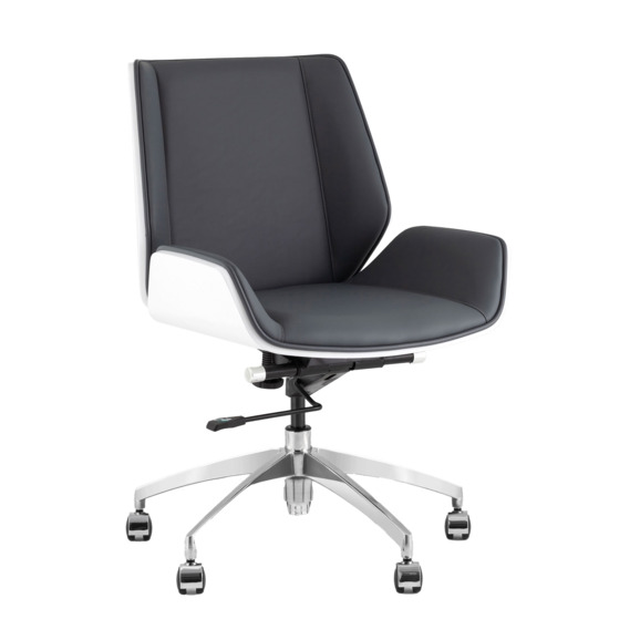 Кресло офисное TopChairs Crown SN серо-голубой - фото 1