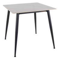 Фотография Стол обеденный Colonnade, белый лак, черный от производителя ChiedoCover, картинка продукции, реальное фото товара Настоящее фото товара Стол обеденный Colonnade, белый лак, черный, произведённого компанией ChiedoCover