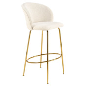 Фотография товара Стул барный Fracture, кремовый, золото от компании ChiedoCover.