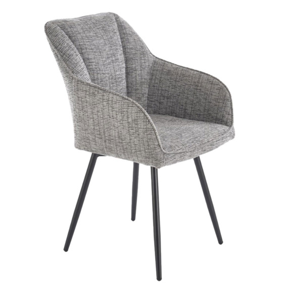 Стул кухонный Omen, серый, черный - фото 1