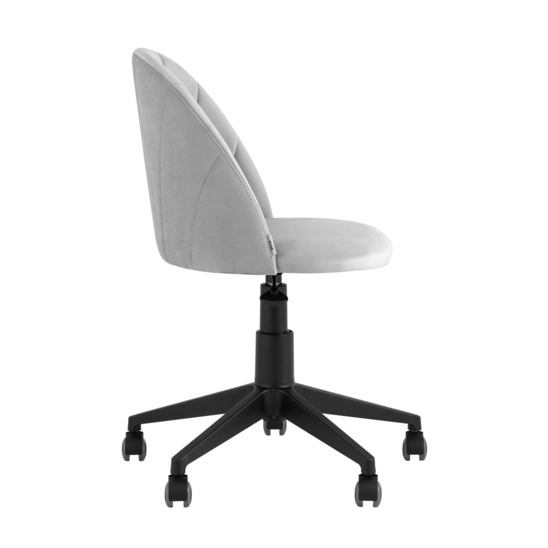 Кресло компьютерное Логан велюр светло-серый - фото 3