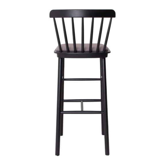 Стул барный Такер 750, микрофибра Furor Volcanic Glass, бук RAL 9005 - фото 8