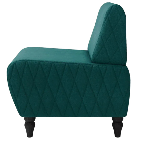 Кресло Лотик велюр, зеленый - фото 4