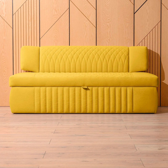 Диван для кухни Леонард 168, желтый - фото 5