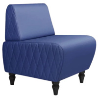 Фотография Кресло Лотик экокожа, синий от производителя ChiedoCover, картинка продукции, реальное фото товара Настоящее фото товара Кресло Лотик экокожа, синий, произведённого компанией ChiedoCover