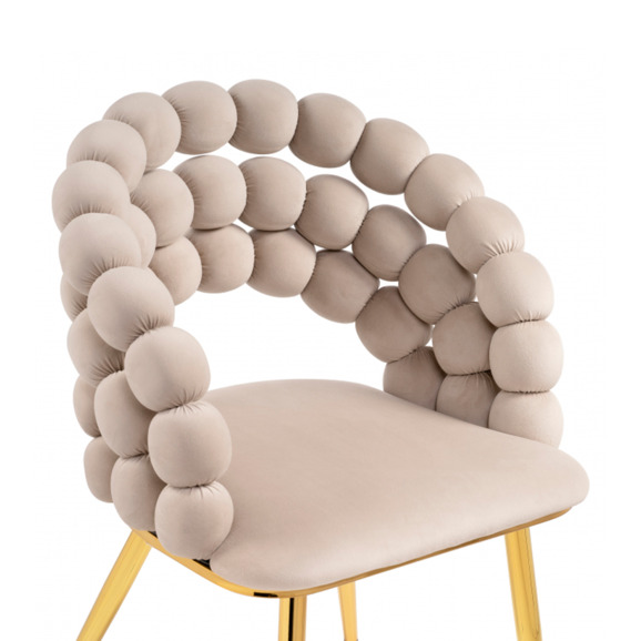 Стул Ball beige, gold - фото 5