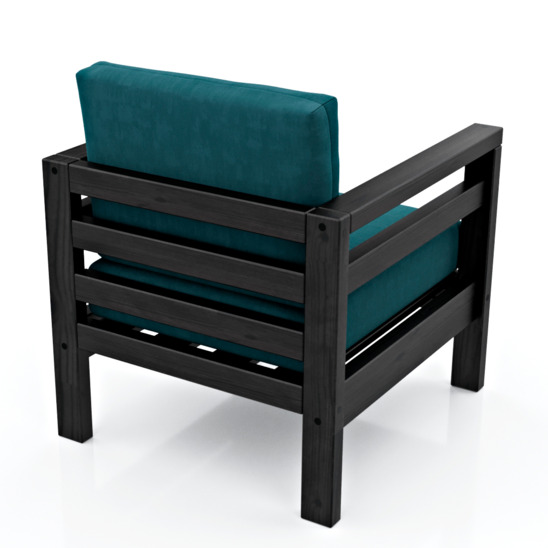 Кресло Минамино, синее - фото 4