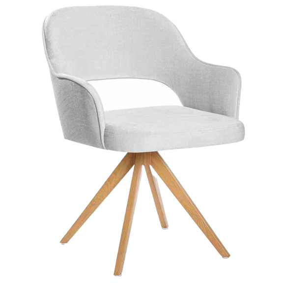 Стул поворотный Vellum, серый Стул поворотный Vellum, серый - фото 1