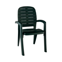 Настоящее фото товара Кресло пластиковое Прованс, тёмно-зеленое, произведённого компанией ChiedoCover
