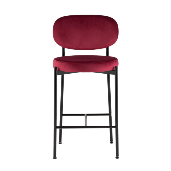 Стул полубарный Бриф ВД, велюр, винный - фото 6