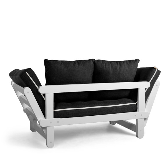 Кушетка Arezzo, textile black, белый - фото 2