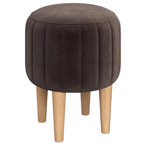 Пуф Ноотропик, круглый, коричневый - фото 1