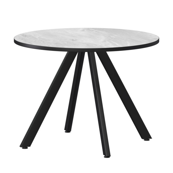 Стол нераздвижной Лаки мини 900мм, лавант, черный муар Стол нераздвижной Лаки мини 900мм, лавант, черный муар - фото 1