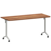 Фотография товара Стол мобильный складной радиусный, таксония, белый, 25 мм, 160*70 от компании ChiedoCover.