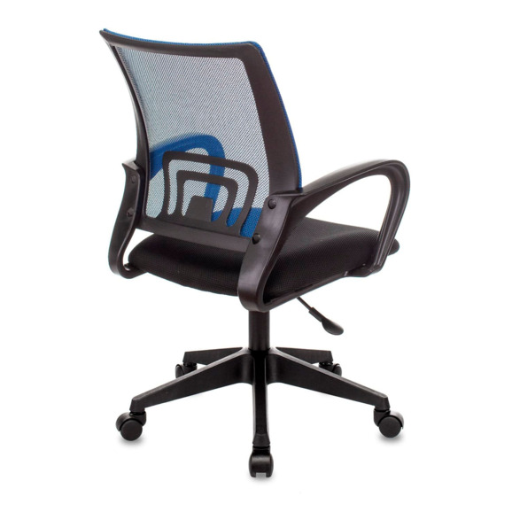 Кресло офисное TopChairs ST-Basic сетка/ткань синий - фото 4