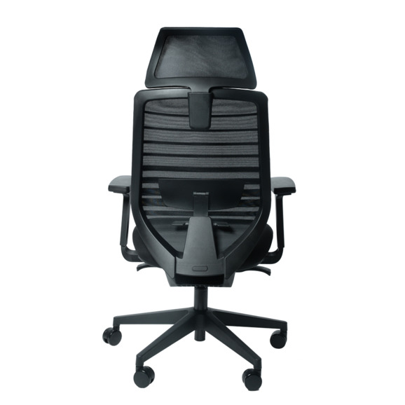 Офисное поворотное кресло Sparx frs-6 crosby black, ткань / сетка, черный - фото 9