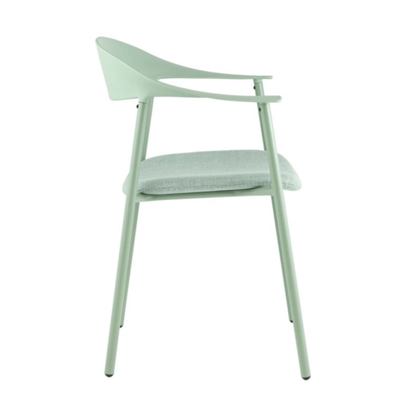 Стул Eila, с подушкой, пластик зеленый Стул Eila, с подушкой, пластик зеленый - фото 3
