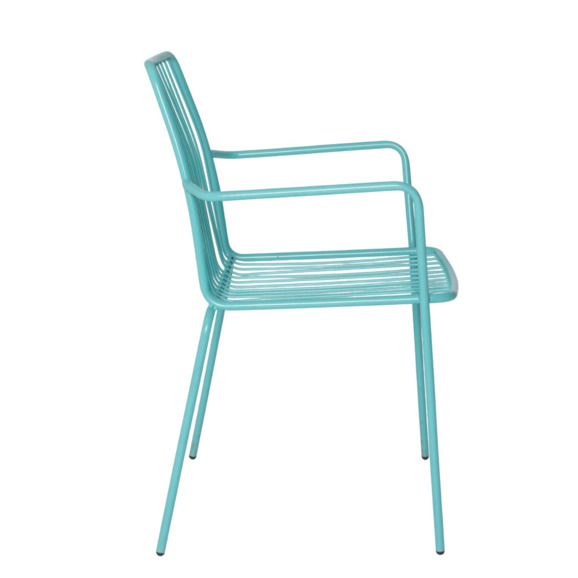 Стул Лион с подлокотниками, бирюзовый RAL 6027 Стул Лион с подлокотниками, бирюзовый RAL 6027 - фото 3