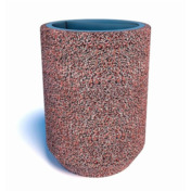 Фотография товара Урна бетонная парковая Дублин, красно-серый гранит от компании ChiedoCover.