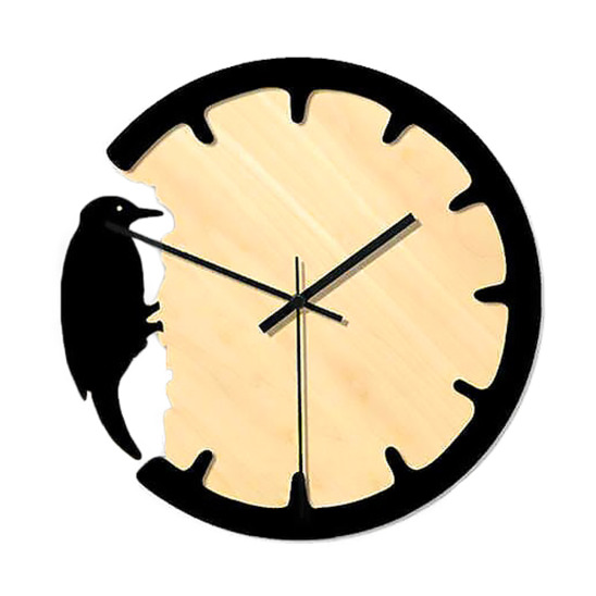 Часы настенные Ворона - фото 1