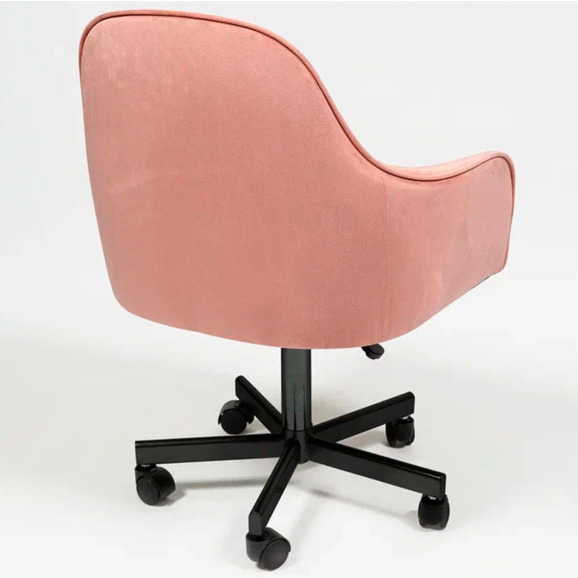 Кресло Сета, пятилучие, розовый, черный, велюр - фото 5