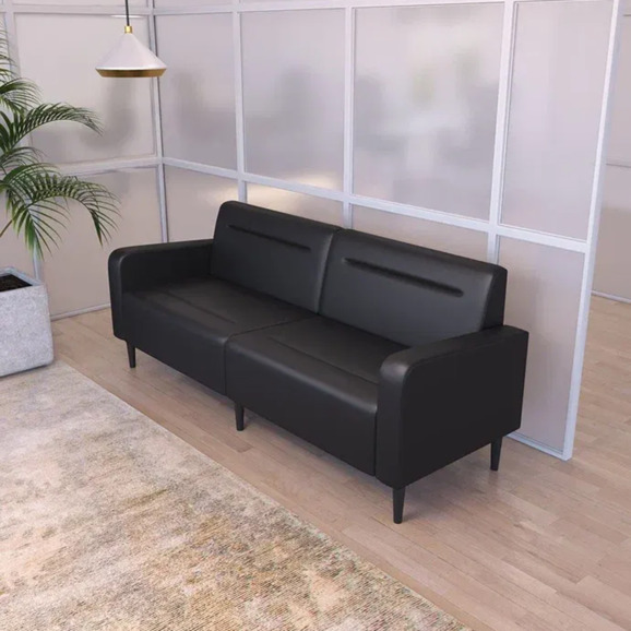 Диван Папилла, экокожа, 182 см, черный Диван Папилла, экокожа, 182 см, черный - фото 4