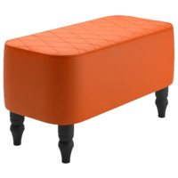 Фотография Банкетка Лотик, экокожа, оранжевый от производителя ChiedoCover, картинка продукции, реальное фото товара Настоящее фото товара Банкетка Лотик, экокожа, оранжевый, произведённого компанией ChiedoCover