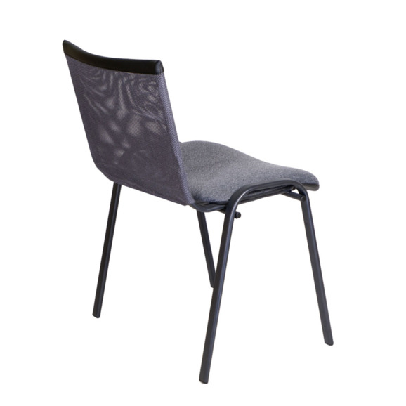 Стул Изо, спинка сетка W, серый - фото 4