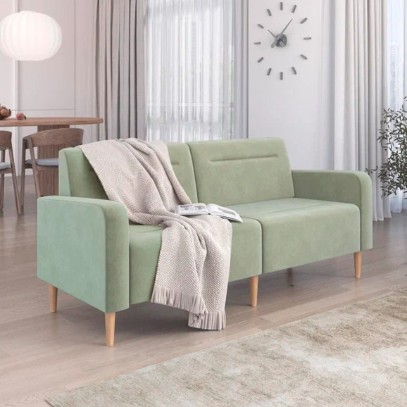 Диван Папилла, велюр, 182 см, оливковый - фото 5