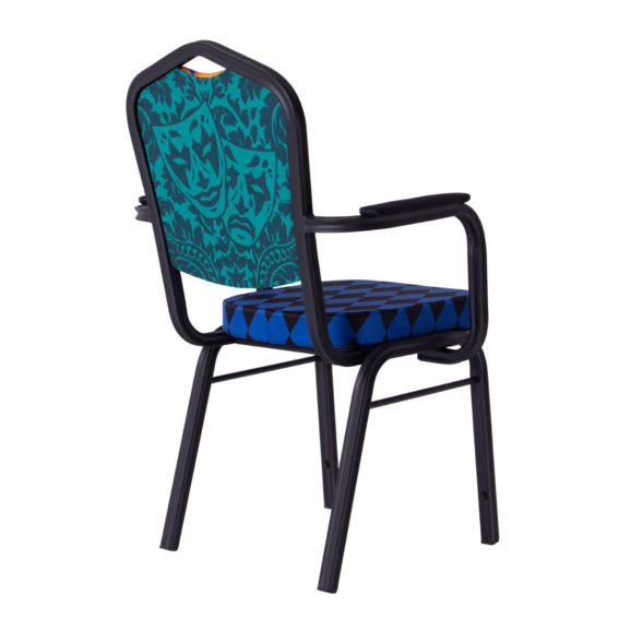 Стул Хит 25 с подлокотниками, каркас черный муар, с принтом Birds - фото 7