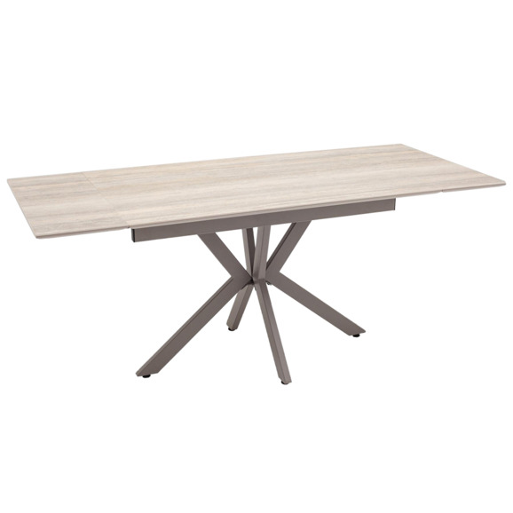 Стол раскладной Maru 120-180/80/76 см, металл, капучино - фото 3